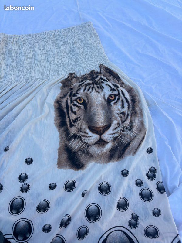 Robe bustier smockée imprimé tigre et bulles 🐅 (image 3)