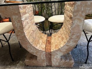 Belle Table à manger pour veranda ou jardin avec 8 chaises trés solides (image 6)