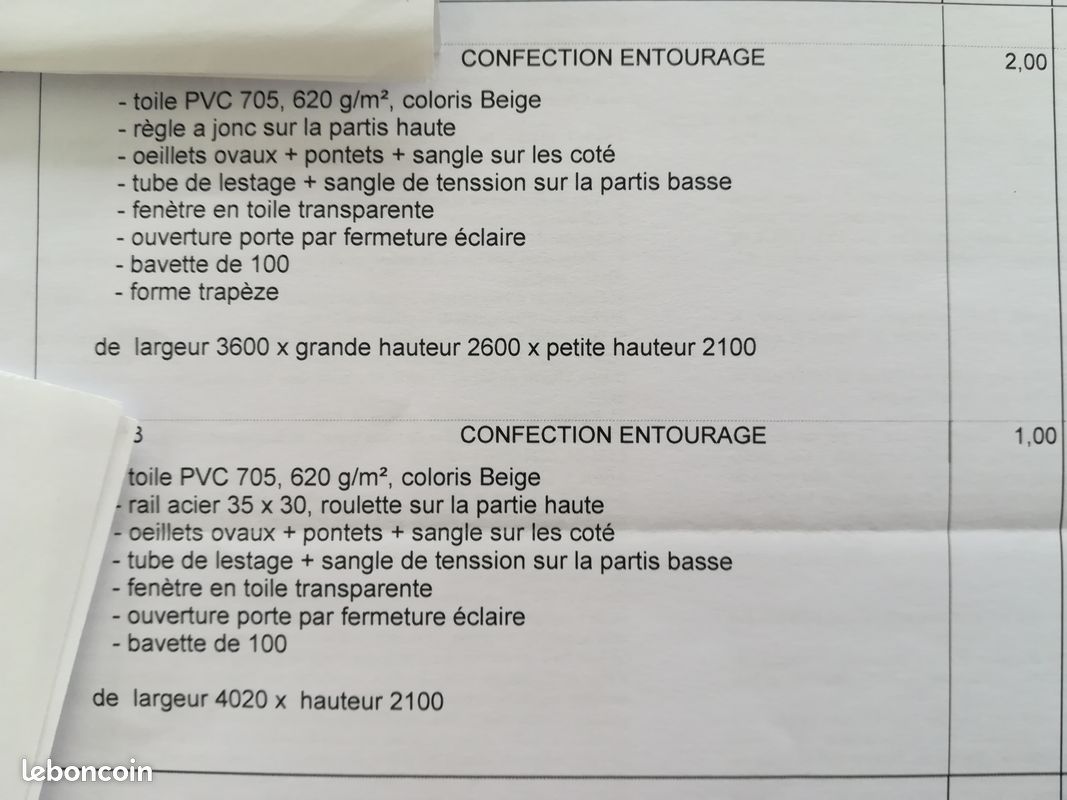 Entourage avancée de toit (image 7)