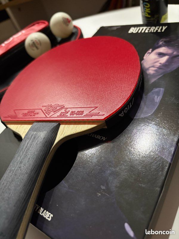 RAQUETTE DE TENNIS de table de qualit?? professionnelle avec frappes lisses et p EUR 30,66