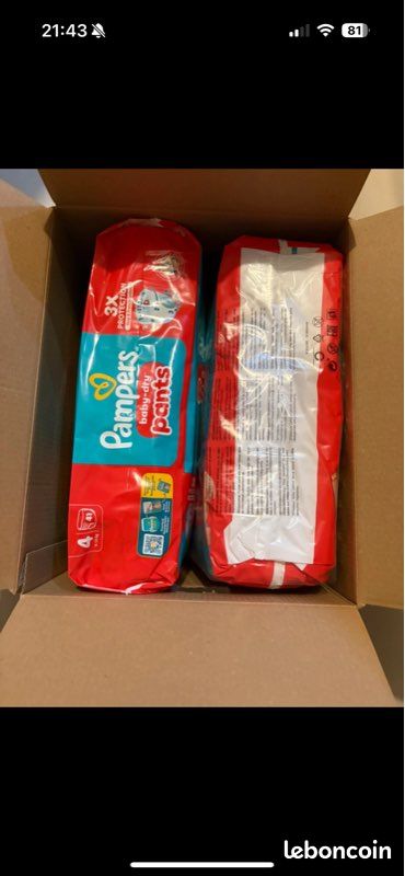 82 Couche pants Pampers taille 4 (image 2)