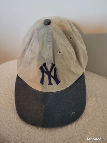 Casquette De Baseball Vintage Yahoo! Années 90 - Gris - Taille Unique - AMC - Très Bon état