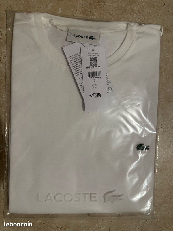 Tee shirt lacoste neuf sous blister (image 5)