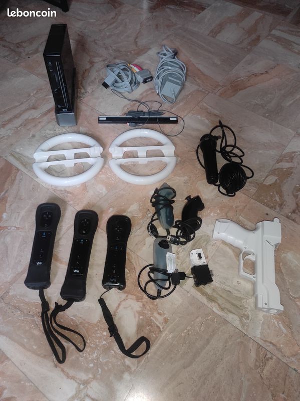Console de jeux Wii + accessoires + jeux (image 3)