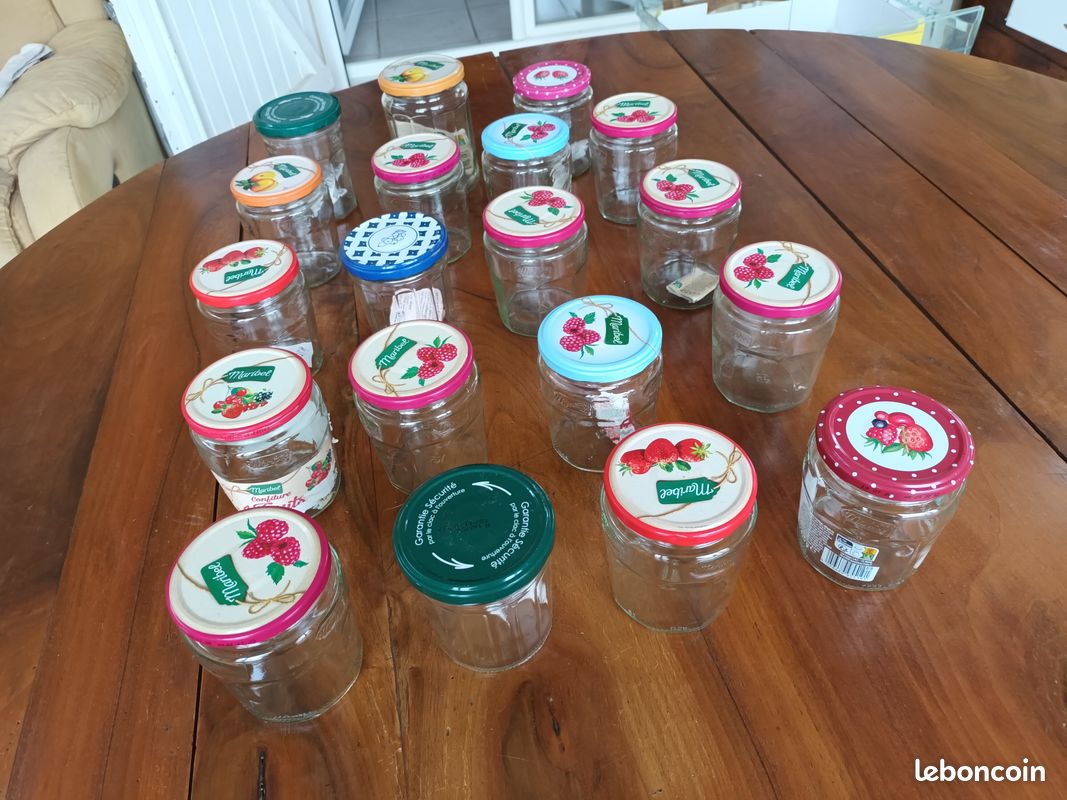 19 Bocaux couvercle à vis pour confiture ou autre - Excellent état (image 3)