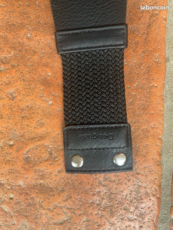 Ceinture Femme Desigual Maripos Galactique En Cuir - Taille 90/ M - Neuve Avec étiquettes