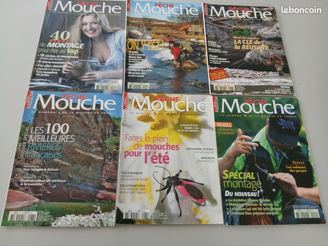 Lot De 2 Revues Pêche à La Mouche - Numéro 1 Français - Comme Neufs