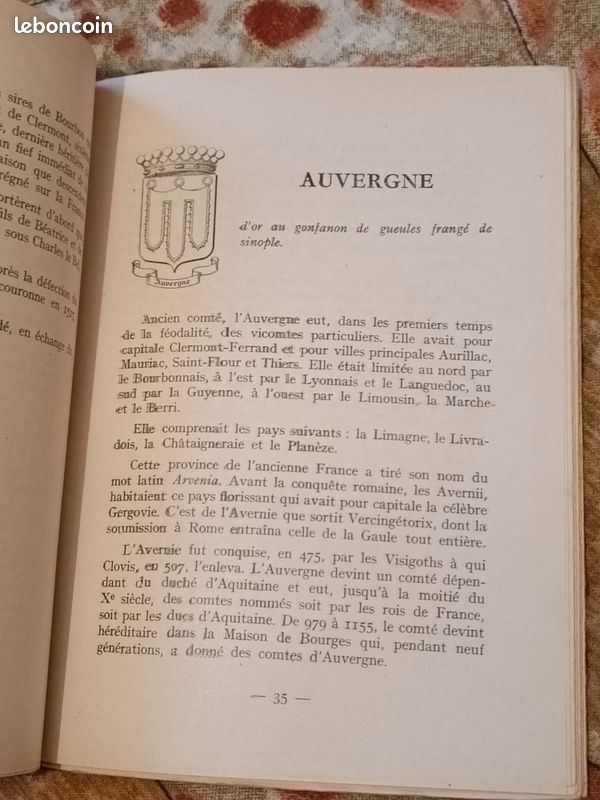 NOTICE HISTORIQUE SUR LES BLASONS DES ANCIENNES PROVINCES DE FRANCE - Jacques MEURGEY - 1941 (image 3)