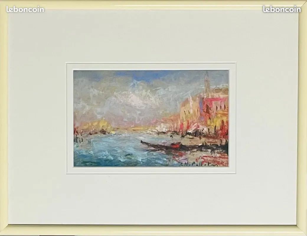 Venise – Pastel de Charles Pelletier (image 1)