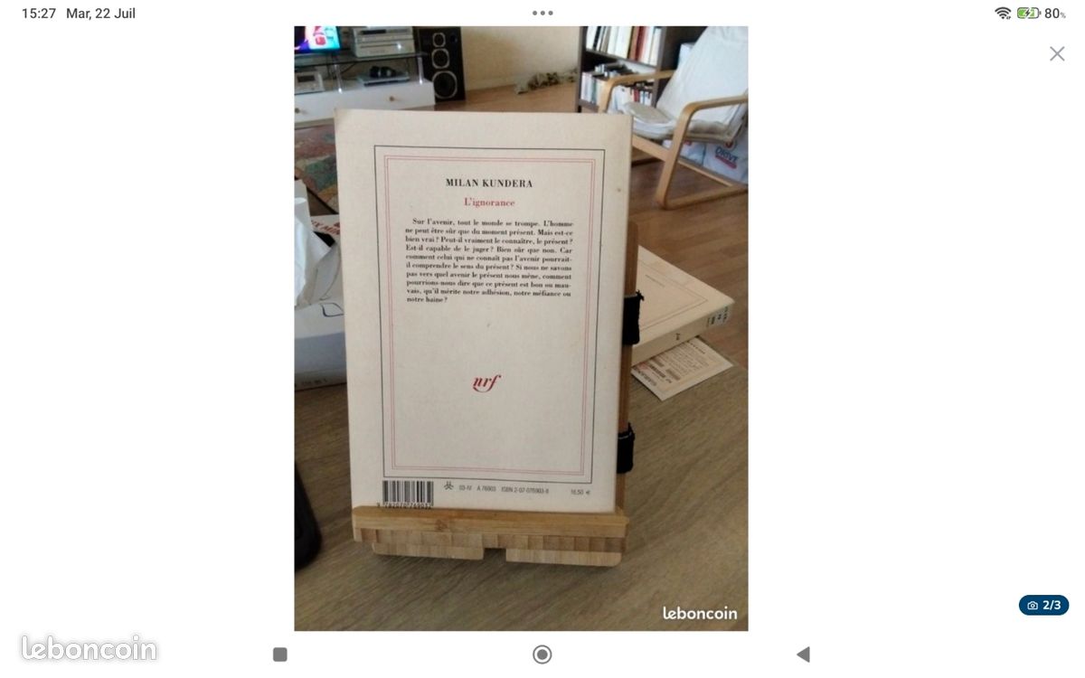 Lot Milan Kundera Nrf Gallimard (image 4)
