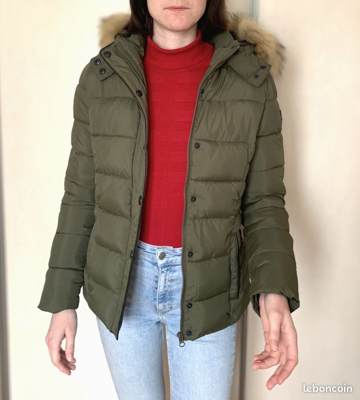 Kalinga Ashok Doudoune Couleur Rouille Manteau Femme Parka Kaporal