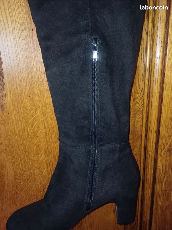 Bottes Isaac Mizrahi En Cuir Noir - Taille 8.5 - Fermeture Éclair Complète - Made In Italy - Neuf Sans Boîte