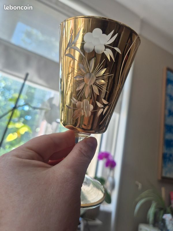 Ancien verre "souvenir de Communion" (image 5)