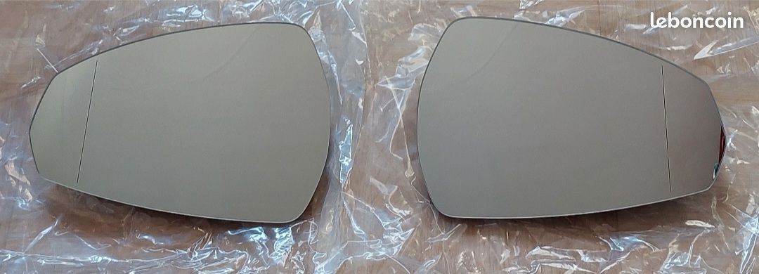 DXiongW Verre Rétroviseur Gauche Chauffant Asphérique Pour Audi A4 B8.5 - Remplacement Miroir Convexe Dégivrant, Vision Large Et Installation Facile