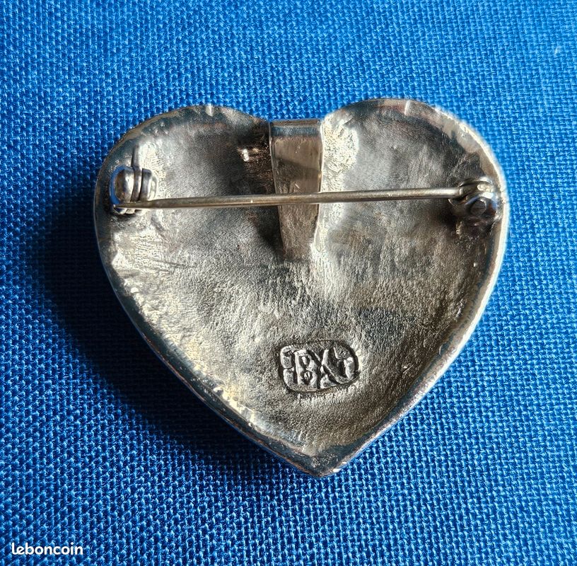 Pendentif Cœur Guirlande TOULHOAT En Argent Massif - Style Breton/celtique - Neuf Avec étiquettes