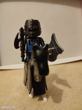 PLAYMOBIL X2 Corps Noirs Chevalier - Chevaliers De Malte - Médiéval - Pièces Détachées Occasion