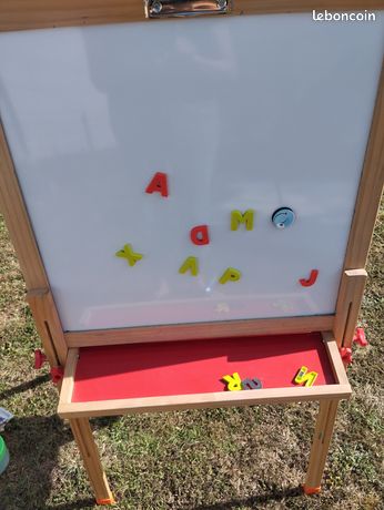 Tableau 2 en 1 de Dessin Magnétique pour Enfants,360°Chevalet avec Double Face ;hauteur réglable,Aimant x8 ;;Stylo de couleur x8 - Jeux - Jouets Tableau 2 en 1 de Dessin Magnétique pour Enfants,360°Chevalet avec Double Face ;hauteur réglable,Aimant x8 ;;Stylo de couleur x8 - Jeux - Jouets