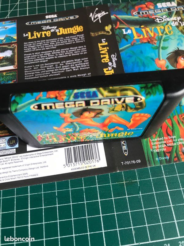 Jeu The Jungle Book – Sega Mega Drive / Genesis, PAL, Boîte + Cartouche