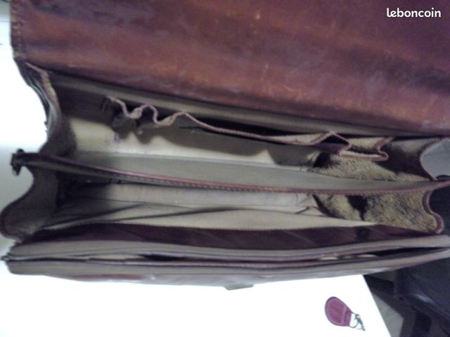 Cartable SERVIETTE PORTE DOCUMENTS TEXIER – Cuir Lisse (image 2)