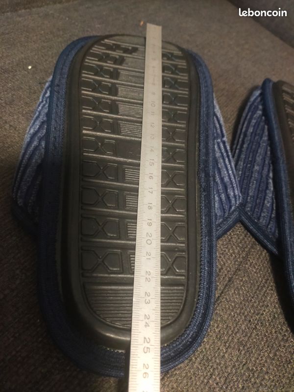 Chaussons homme neufs T 42 bleu (image 9)