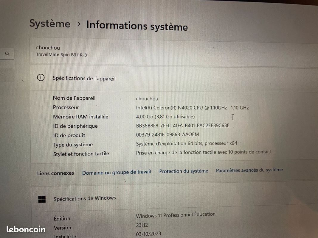 Ordinateur portable acer (image 4)