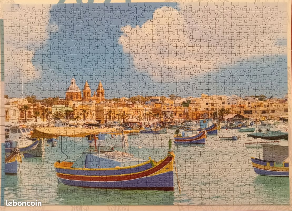 Puzzle 1000 pièces malta mediterranee (image 1)