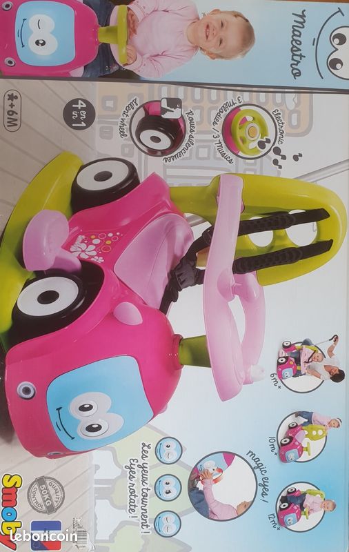 Test smoby maestro balade : porteur rose évolutif dès 6 mois Test smoby maestro balade : porteur rose évolutif dès 6 mois
