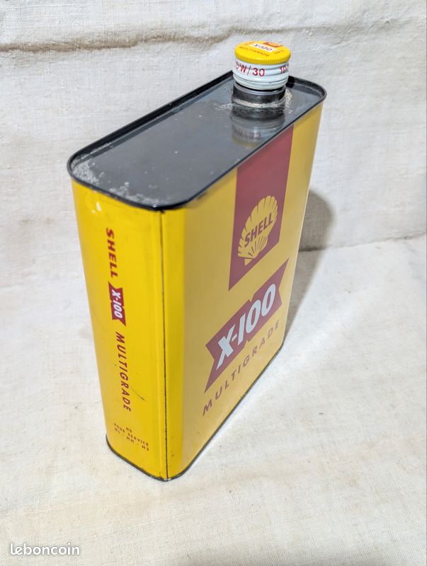 Ancien bidon d'huile SHELL X 100 (image 12)