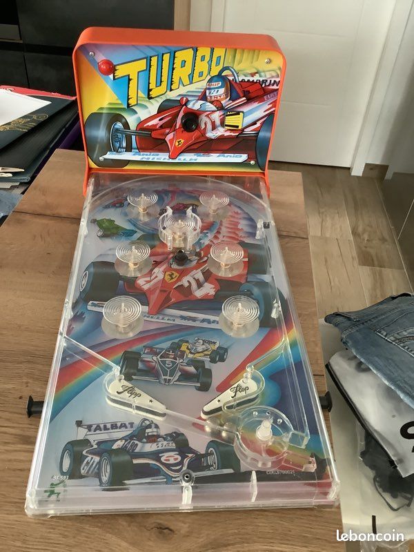 Flipper De Table Ancien En Bois – Jeu De Café G.P – Très Bon état