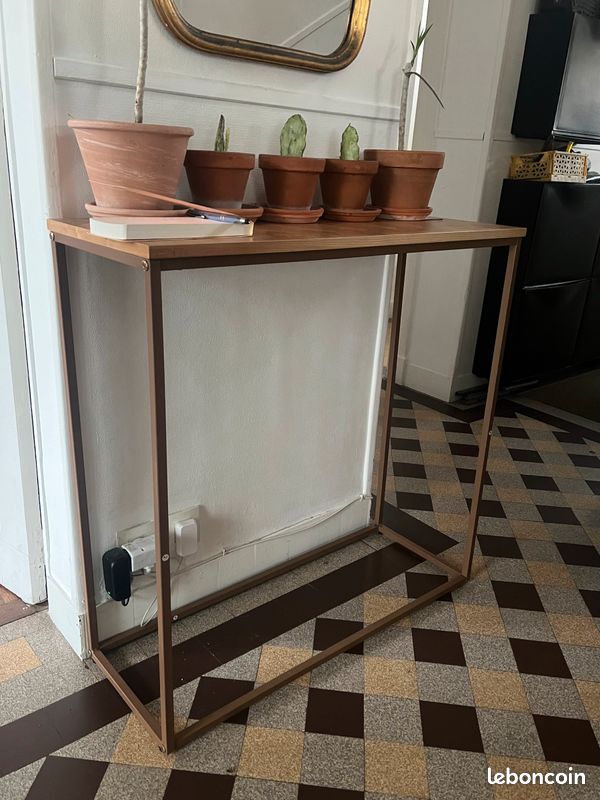 Console en bois et métal (image 2)