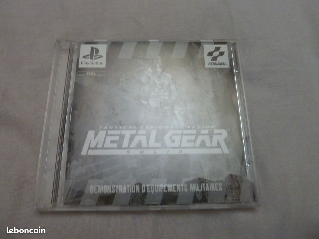 Jeu PS1 Metal Gear Solid - Démo 'Équipement Militaire' - Version Démonstration - Très Bon état