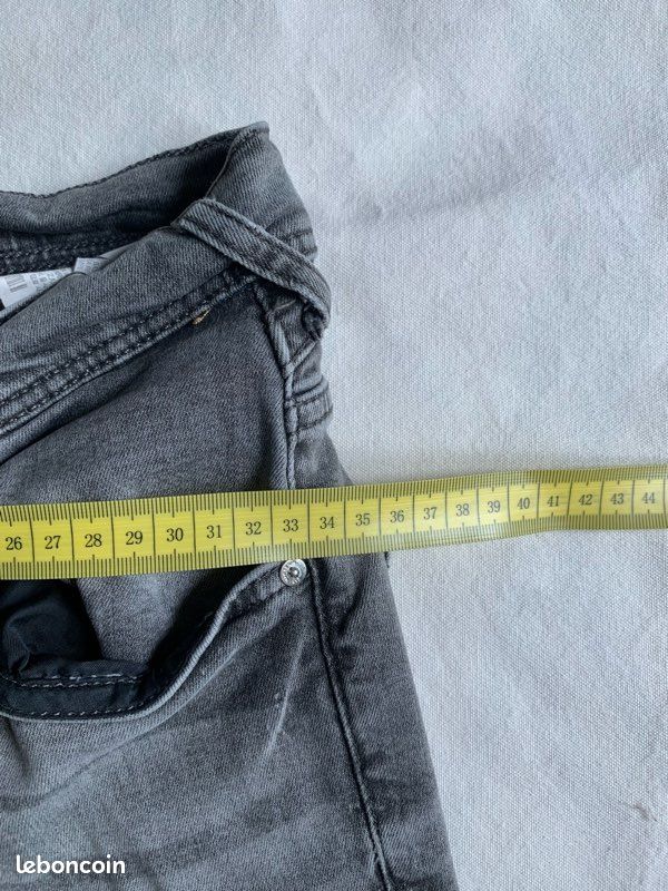 Jean slim Zara Men | Gris | Homme taille 38 (image 7)