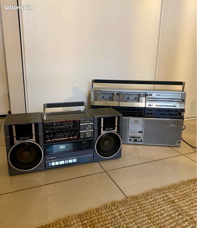 PHILIPS D8554 GHETTOBLASTER Boombox Radio Tape Vintage Rare EUR 7,59