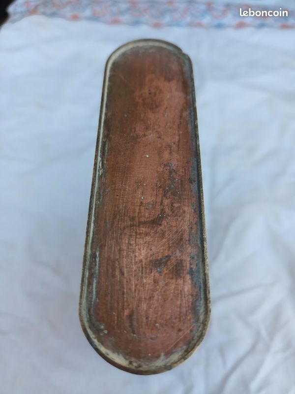 Ancien grand briquet travail de tranchée en laiton - DISPONIBLE (image 6)