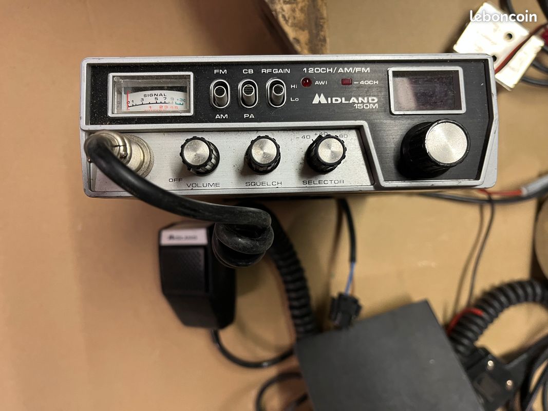 Radio CB Midland 120 Canaux – Modèle Portable D'occasion, Fonctionnelle