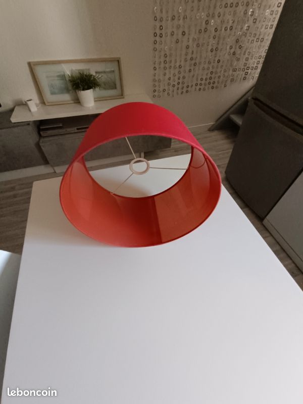 Abat-jour plafonnier rouge (image 2)