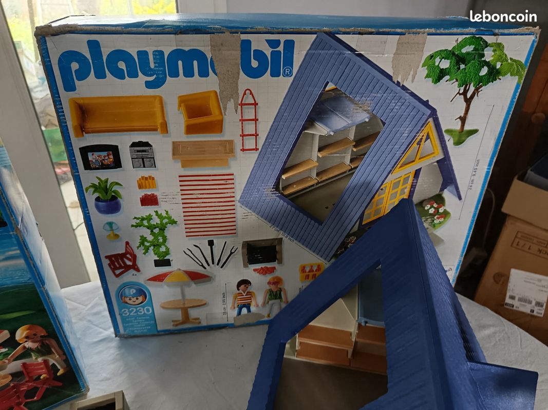 PLAYMOBIL 3230 Maison De Vacances Avec Jardin Et Mobilier - NEUF - Univers City