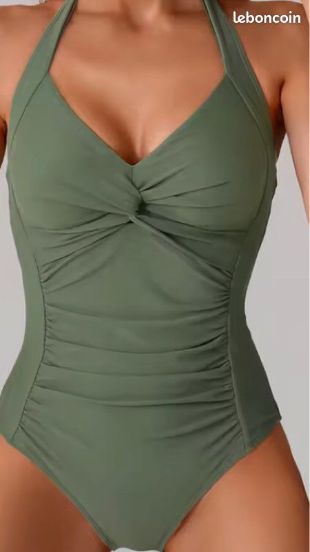 Maillot De Bain Une Pièce Femme - Taille S - Noir - Neuf Sans étiquettes (marque Générique)