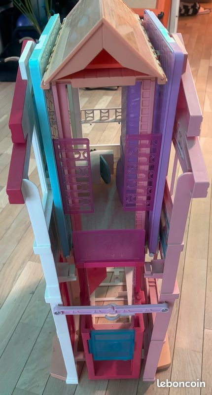 🏠 Grande maison Barbie pliable avec ascenseur 🩷✨ (image 2)