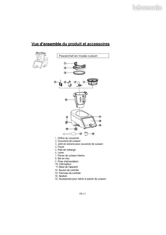 SCHNEIDER - SCCM2145S - Robot chauffant multifonction connecté - Bol (4