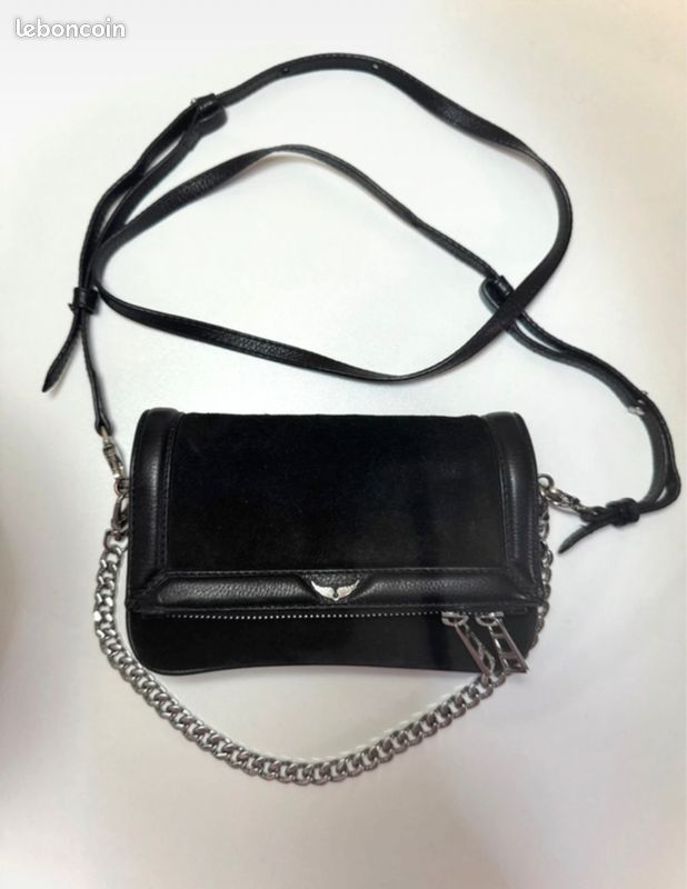 Sac Zadig et Voltaire Rock nano novel Noir Accessoires Bagagerie