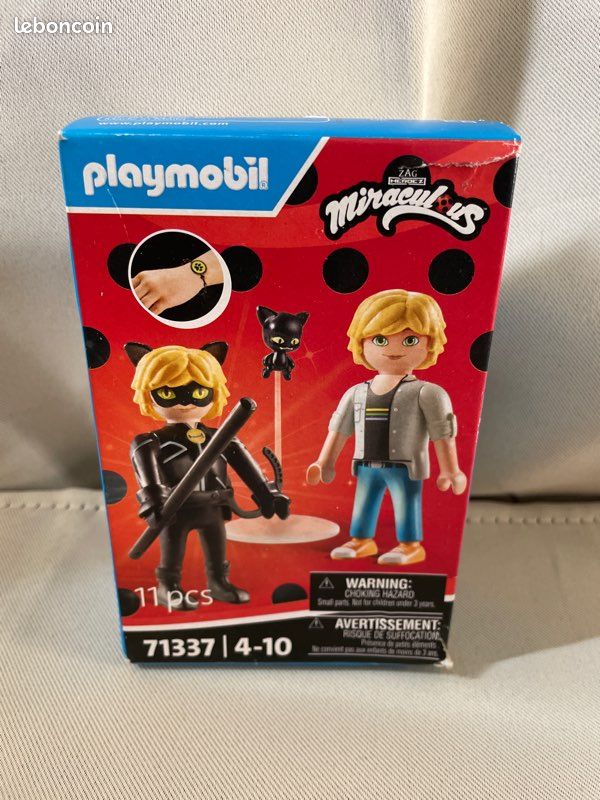 Produit : Playmobil Miraculous Chat Noir & Adrien – Réf. 71337 (image 1)