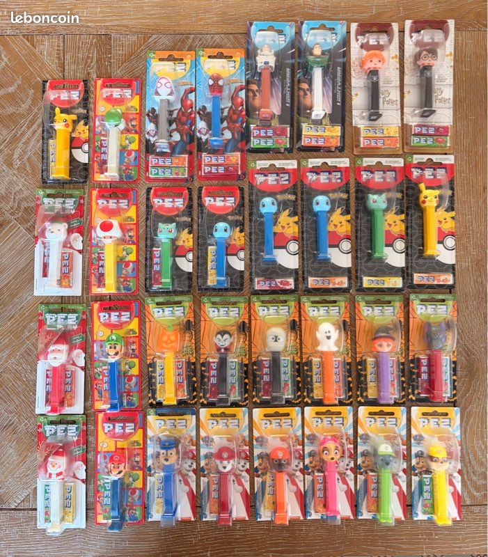Gros lot de 32 boîtes bonbons PEZ neuf scellés (image 1)