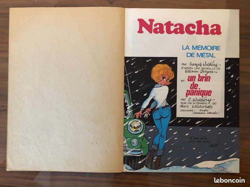 BD NATACHA 3 EO 1974 La mémoire de Métal par Walthery (image 2)