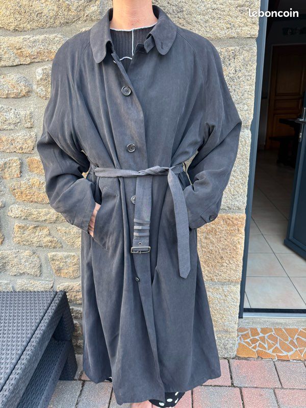 Trench Coat Allegri En Soie - Taille S, Rose Poudré, Neuf Avec Étiquettes, Italie