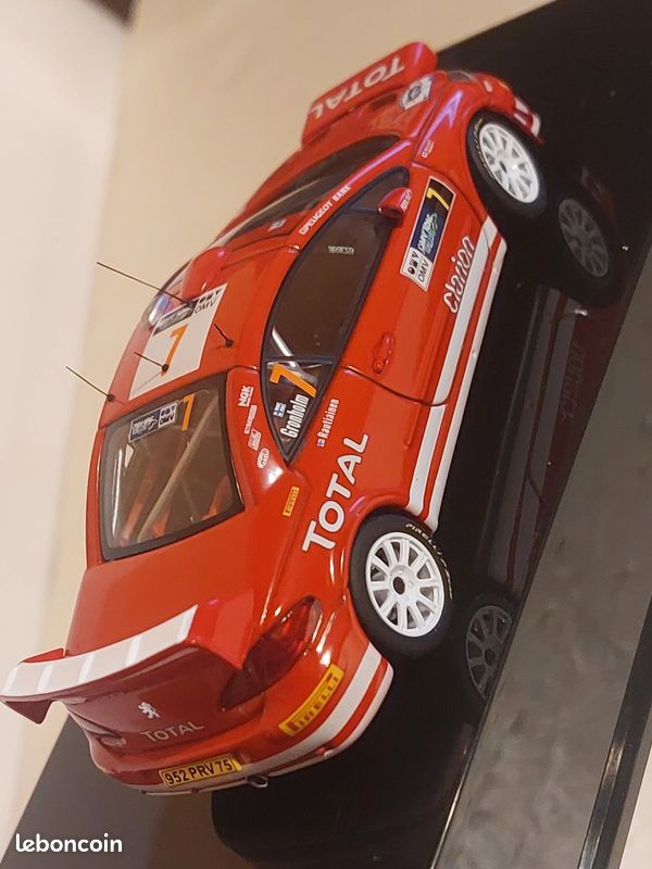 Miniature Peugeot 307 WRC N°7 - Gronholm, Rallye Monte-Carlo 2005, échelle 1/43 Neuf