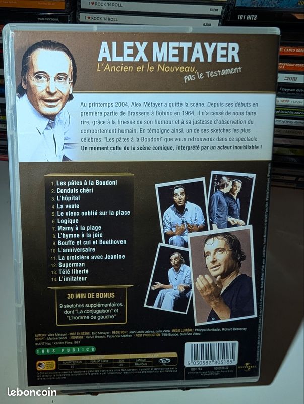 DVD Alex métayer - l'ancien et le nouveau, pas le testament (image 3)