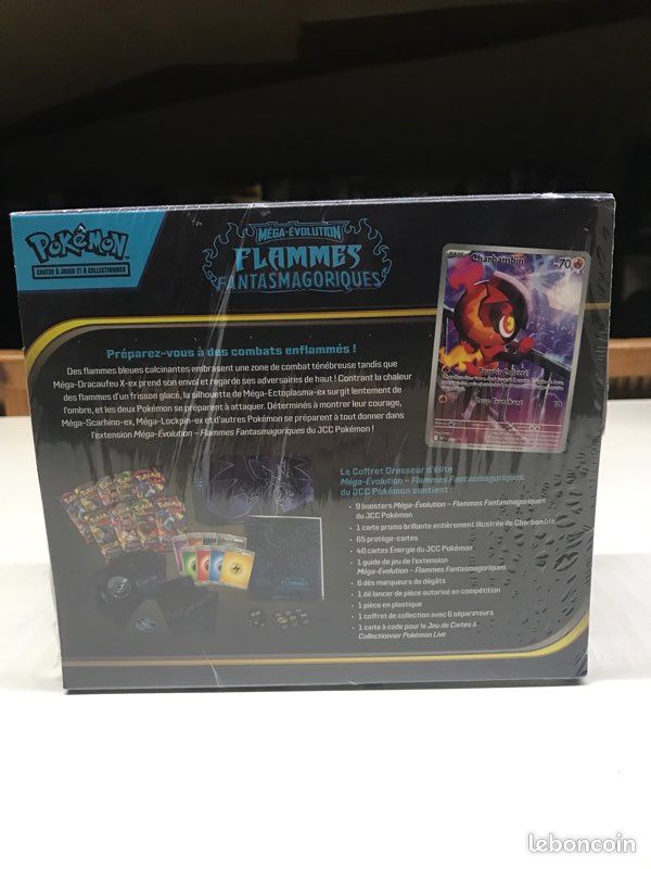 Etb vide Dracaufeu Flammes Fanstasmagorique pour ranger cartes Pokemon (image 4)