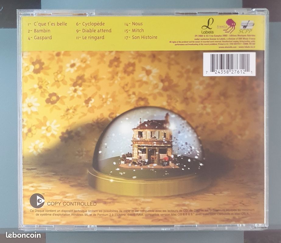 CD Album Alexis HK, Belle Ville, Vintage 2003 (image 2)