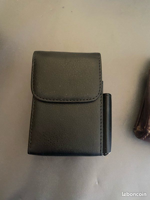 Étuis à cigarettes cuir vintage + étui noir – clip ceinture